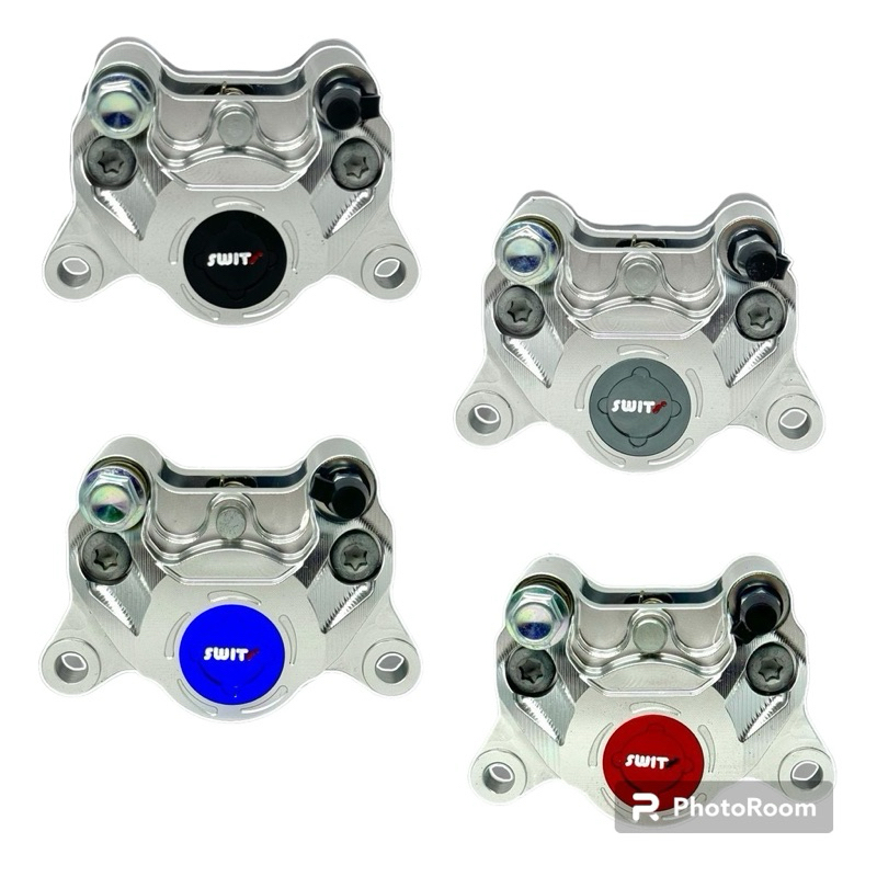 NEW MODEL  kaliper cnc big logo 2 piston 2p swits koin 2piston sliver black mio sporty smile soul fi