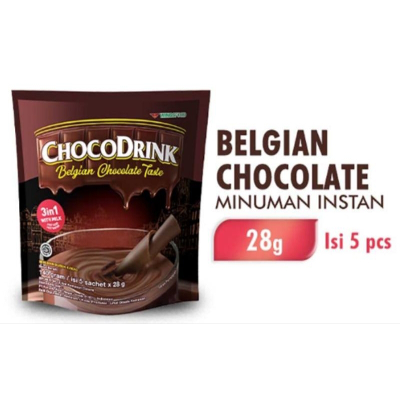 

CHOCODRINK Minuman Instan Belgian Chocolate 5 x 28 g