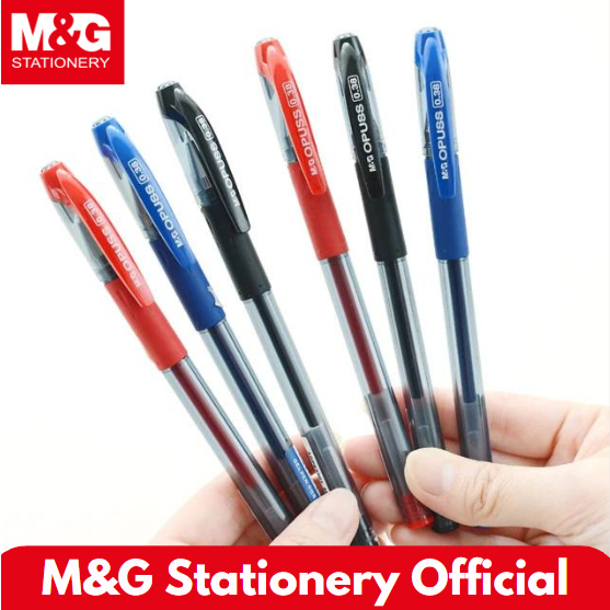 

M&G Stick Gel Pen 0.38 mm Warna Black Blue Red Hitam Biru Merah #AGP63201