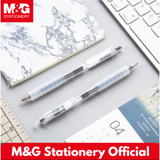 

M&G Retractable Gel Pen 0.5 mm Comfort Rubber Grip/Super tiny tip #AGPJ0601