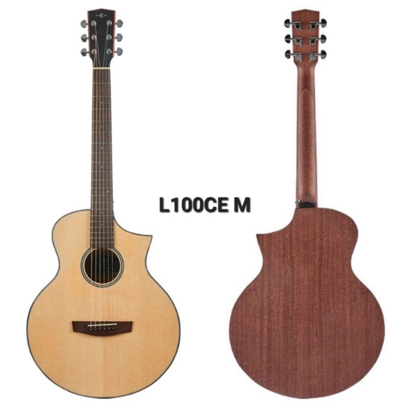 HEX L100CE M L100 CEM L100CEM - Acoustic Guitar - Gitar Akustik