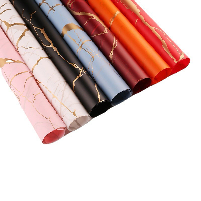 

[08032] Kertas Buket Bunga Gold Marble & Ombre Cellophane | Flower Paper Wrap Gold Marble & Ombre Color Cellophane | Marble Calacatta Gold