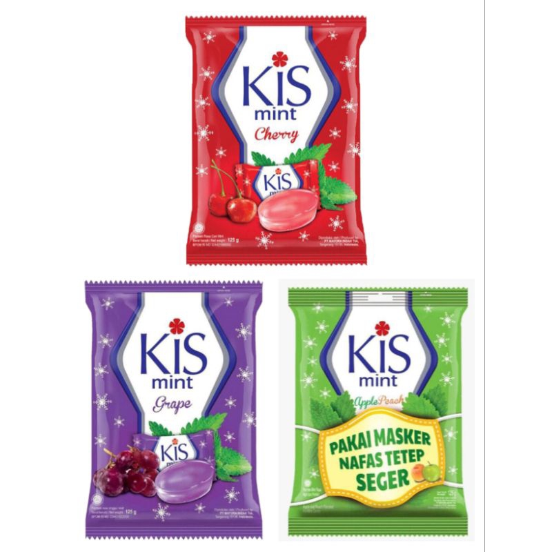 

KIS Candy Permen Mint anggur/Cherry/Apple Peach 125 g