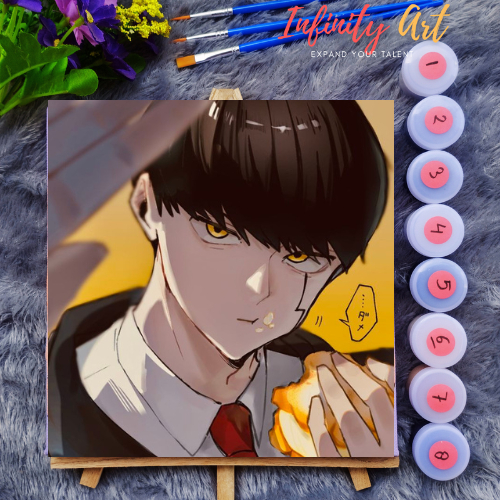 

Paint by Number Anime Mashle Magic and Muscles - DIY Kit Melukis Kanvas 20x20 cm Lengkap Frame - Siap Lukis / Canvas Painting Kit