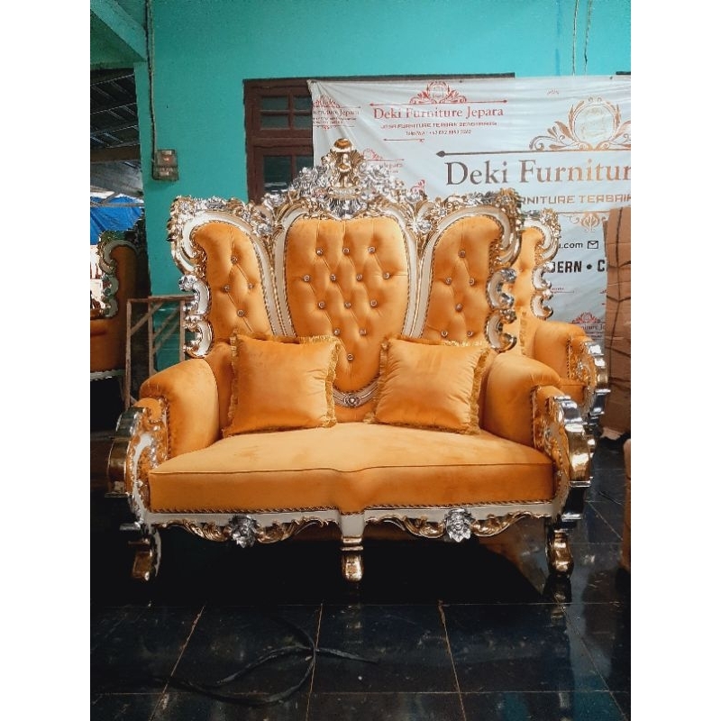 KURSI BELLAGIO JEPARA 3211 / SOFA BELLAGIO MEWAH JATI UKIR JUMBO / KURSI JATI JEPARA RUANG TAMU