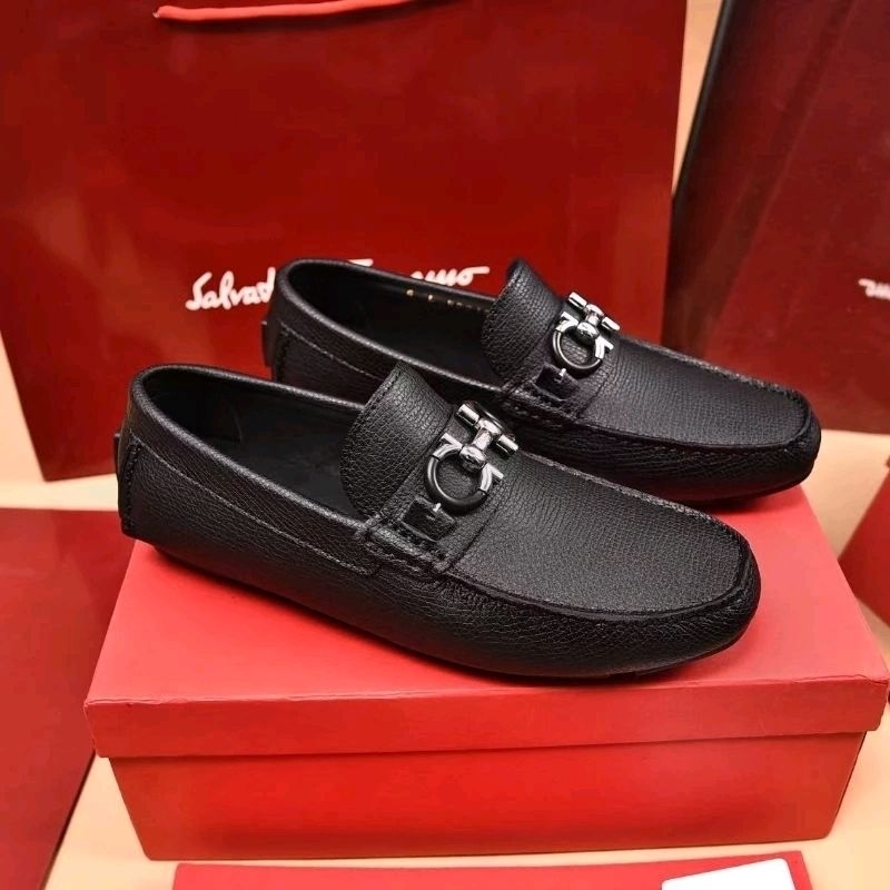 sepatu pria slip on frg loafer cowok tanpa tali