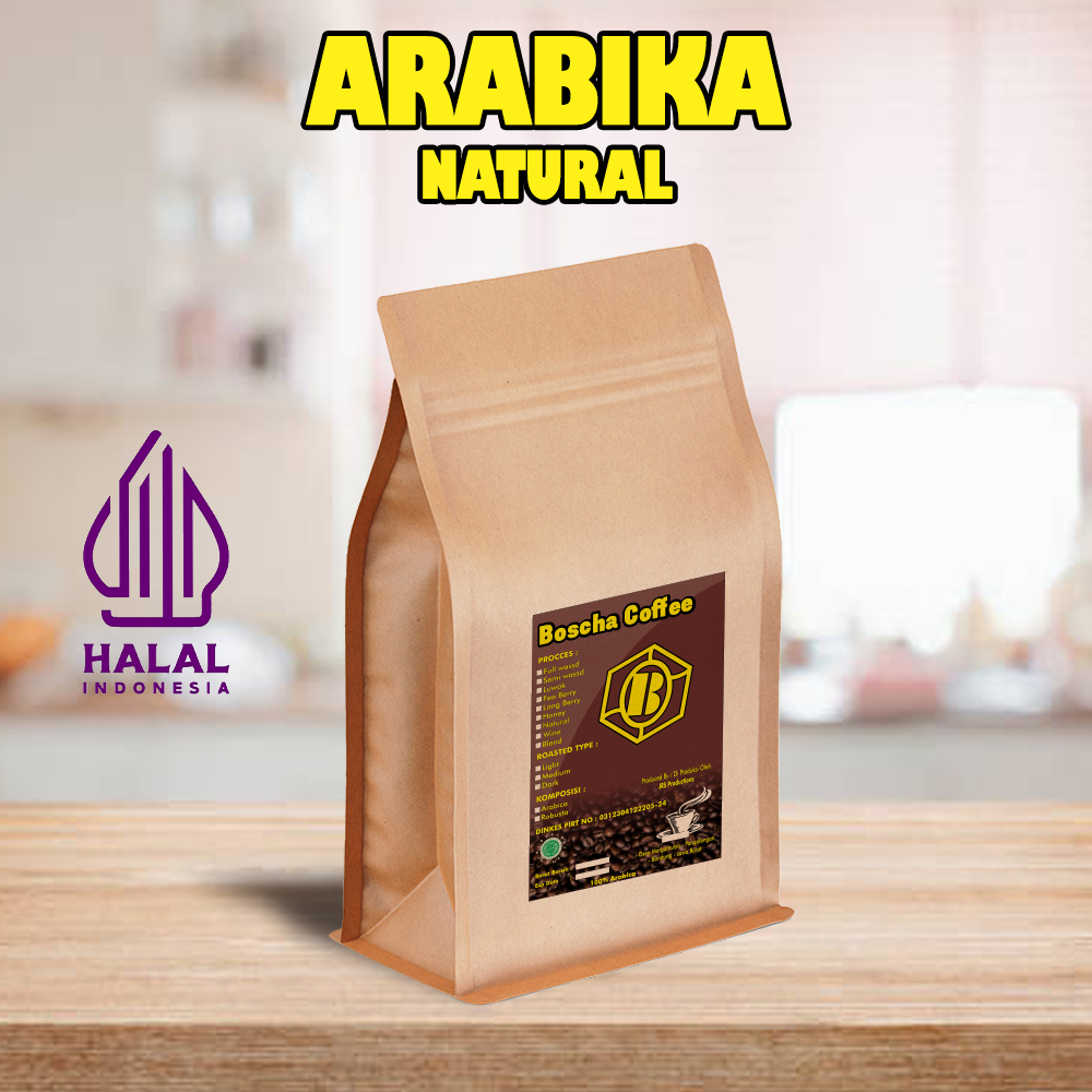 

BOSCHA Arabika Malabar Natural 200 gram - 100% Arabika
