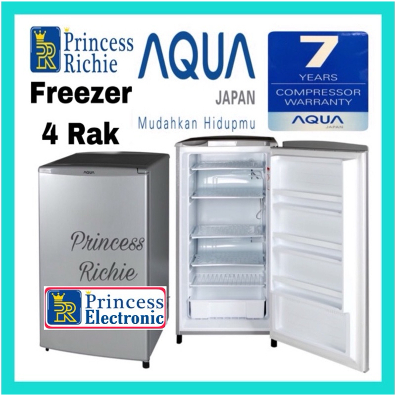 Kulkas Freezer Asi es batu Aqua Sanyo 4 Rak