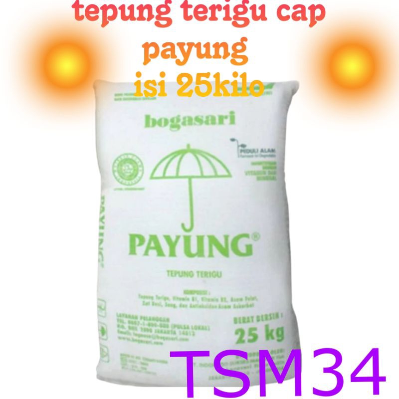 

harga grosir Tepung terigu cap payung isi 25kilo Bogasari tepung cap payung isi 25kg 1karung