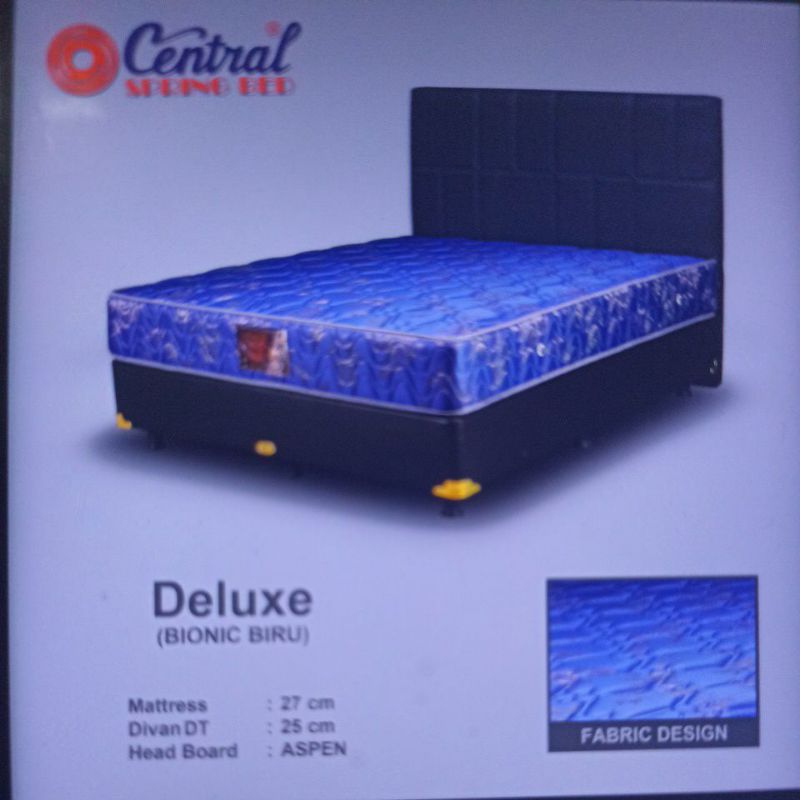 Central Springbed Type Deluxe Kasur saja Fullset 140x200cm