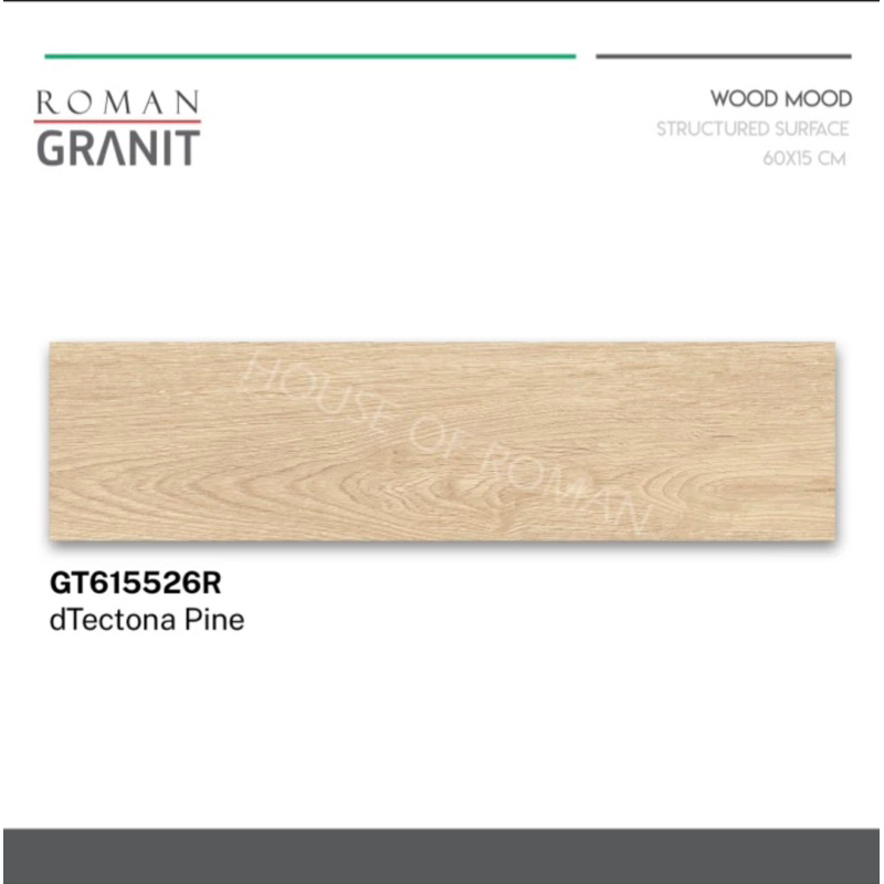 Roman granit dTectona 15x60 / keramik lantai kayu / lantai motif kayu / lantai kayu vynil / keramik kayu minimalis / lantai kayu 60x15