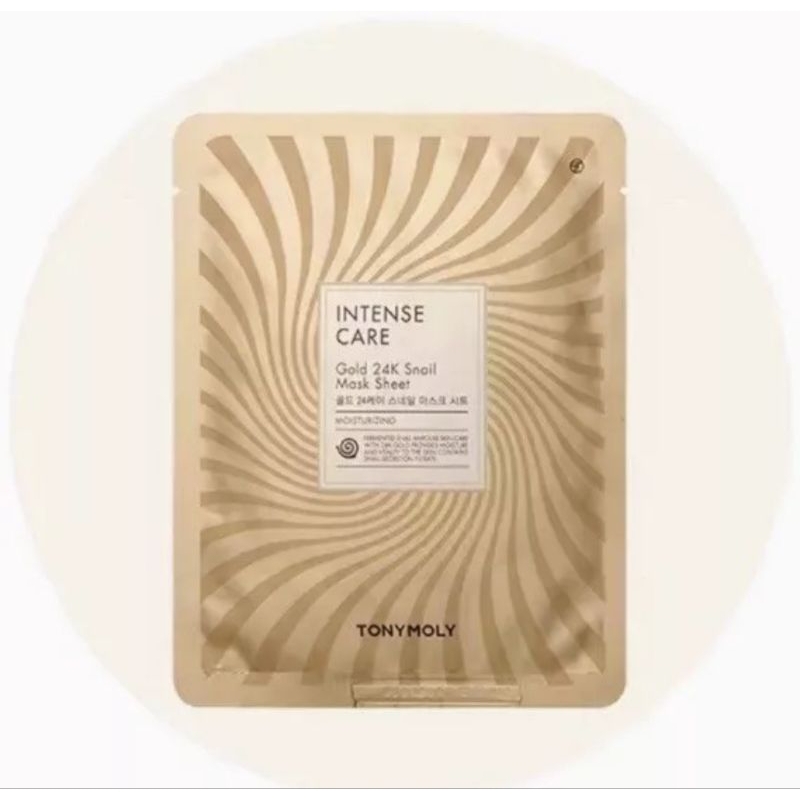 Tonymoly intense care gold 24k snail mask sheet 1ea / sheet mask korea / skincare Korea / masker waj