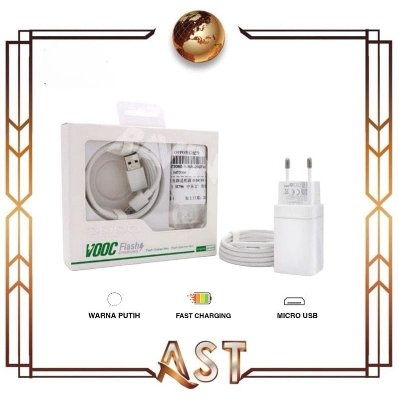 Charger Oppo Vooc F3 F5 F7 R9 A37 Neo7 F1S A71 F11 Micro Fast Charger cas hp Android