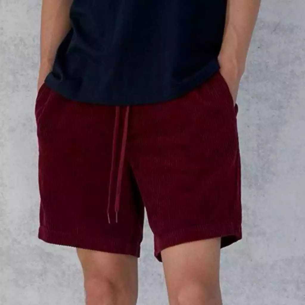 CELANA PENDEK PRIA CORDUROY PULL&BEAR