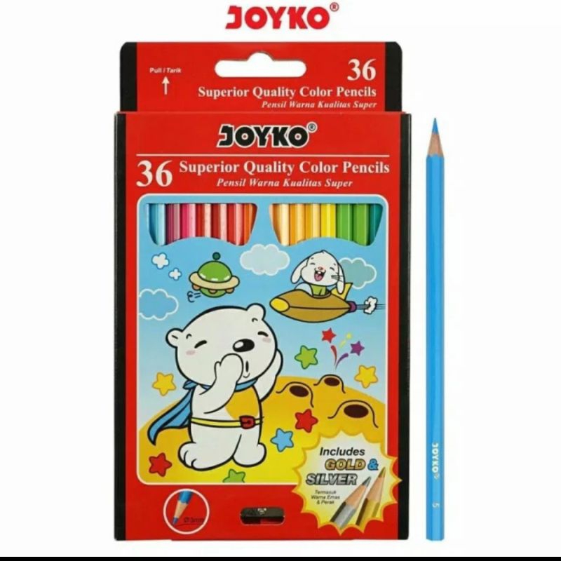

PENCIL WARNA JOYKO 36WARNA CP-36PB / COLOUR PENCIL