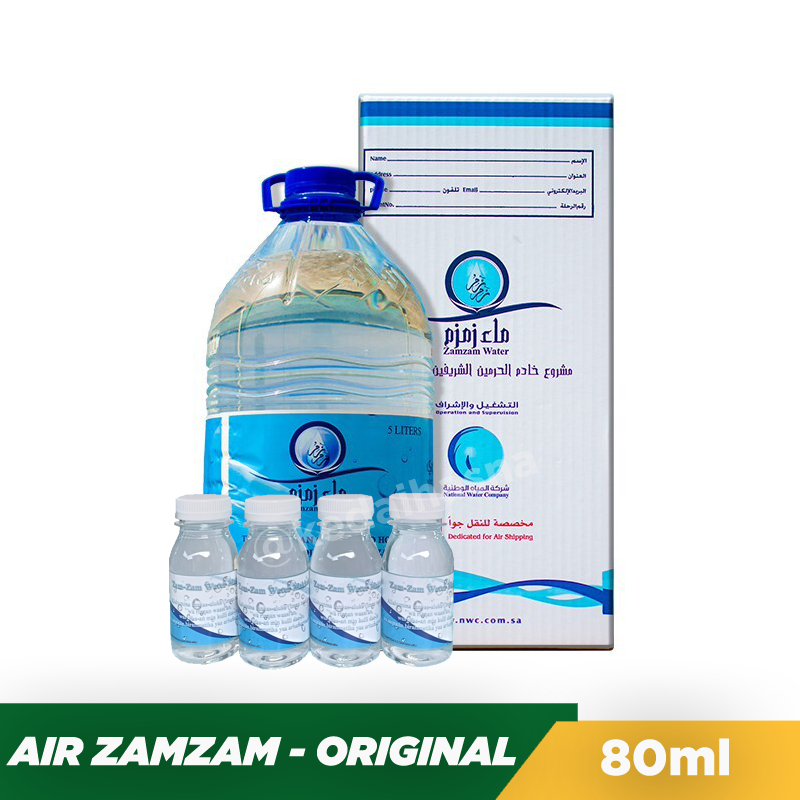 

Air Zamzam Asli Kemasan Botol 80ml Segel