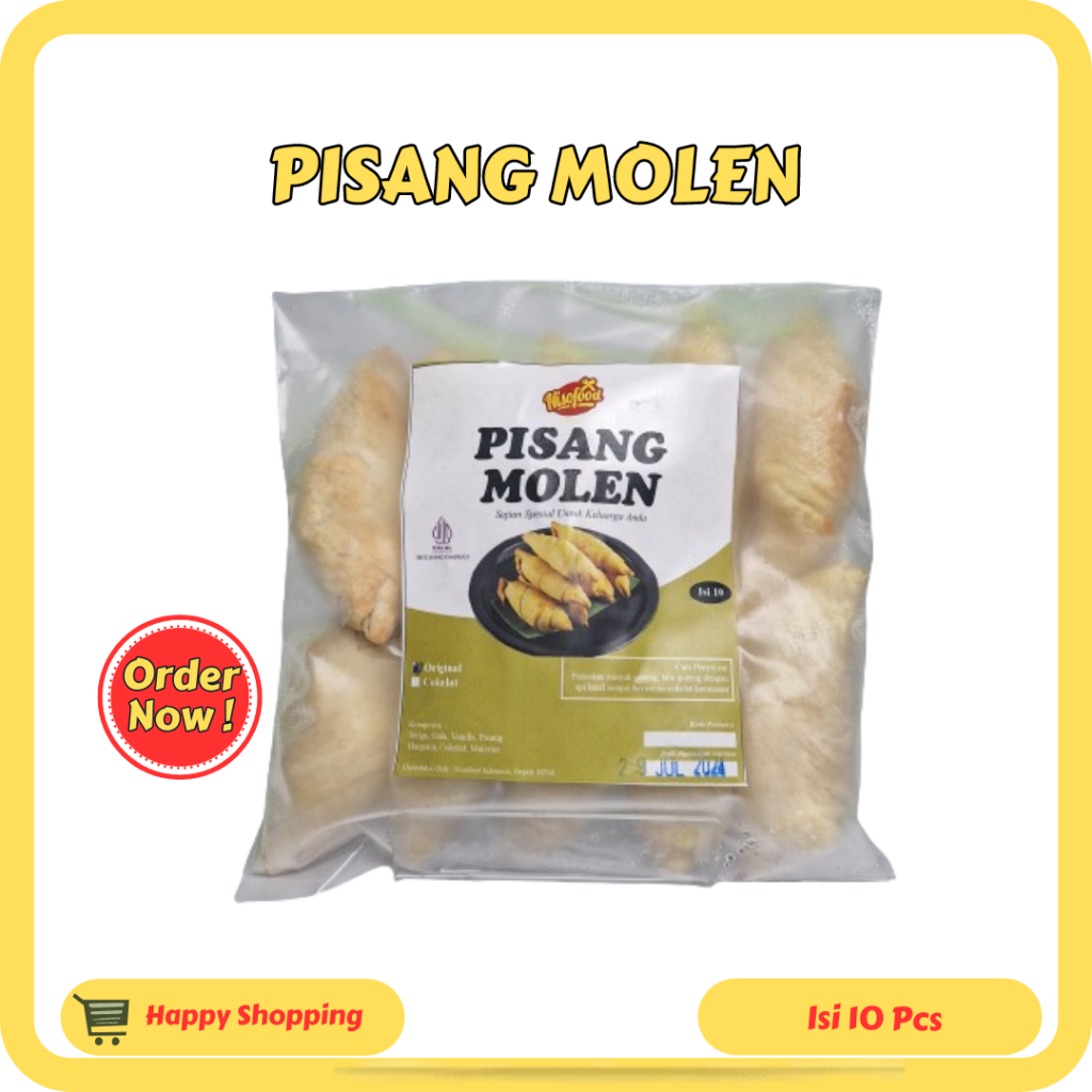 

pisang molen cokelat isi 10