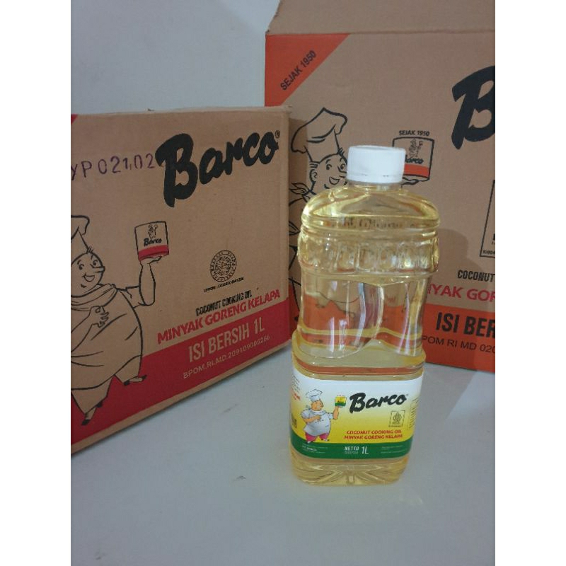 

Minyak Goreng Kelapa Premium Barco 1 Liter kemasan Botol