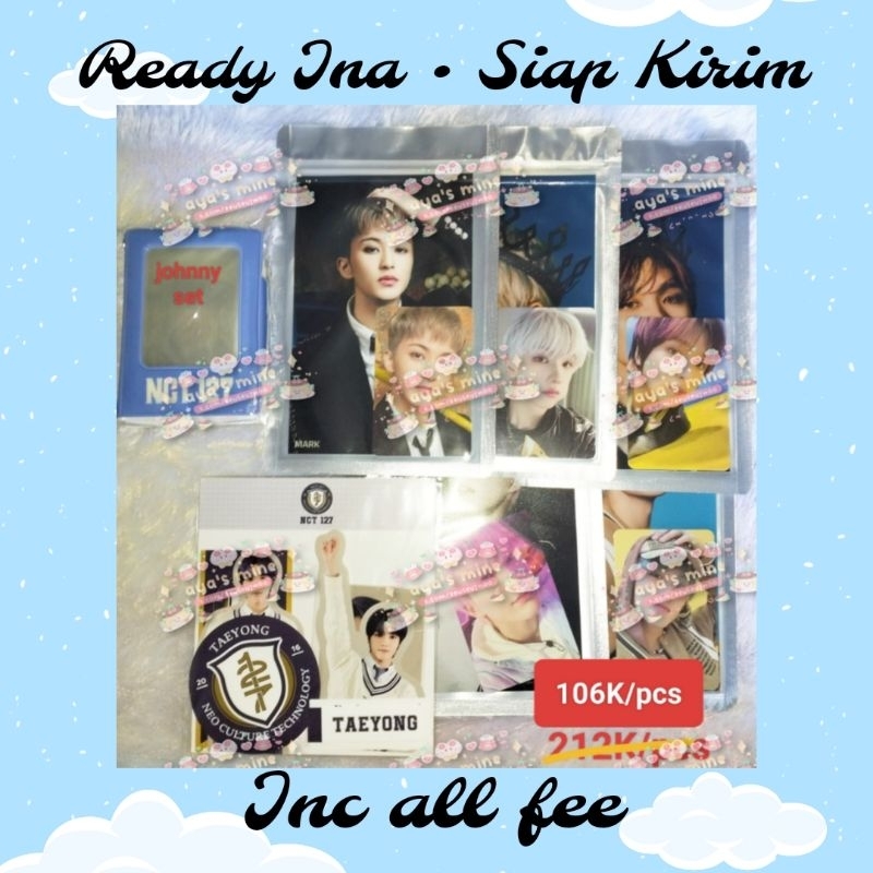 (READY BACA DESKRIPSI) 4X6 PHOTO LUGGAGE STICKER COLLECT BOOK SG 2023 JOHNNY TAEYONG MARK JISUNG JAE