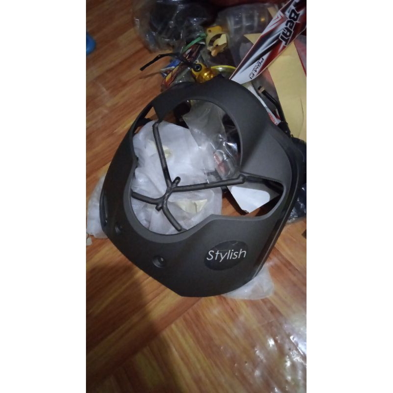 cover lampu honda scoopy ban donat 2018 warna mate brown.