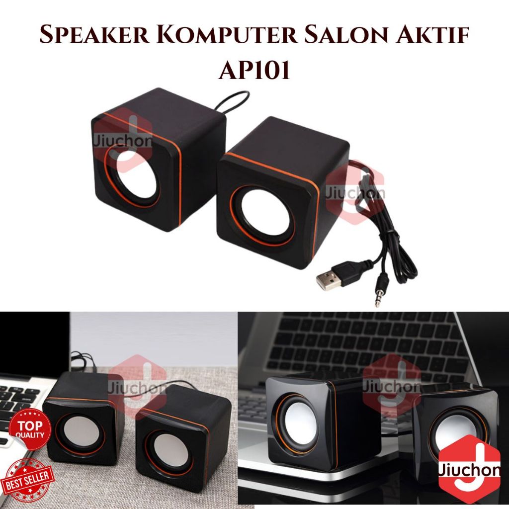 JIUCHON SPEAKER KOMPUTER PC / LAPTOP / NOTEBOOK / SPEAKER SALON AKTIF AP101 USB MINI MULTIMEDIA TERM