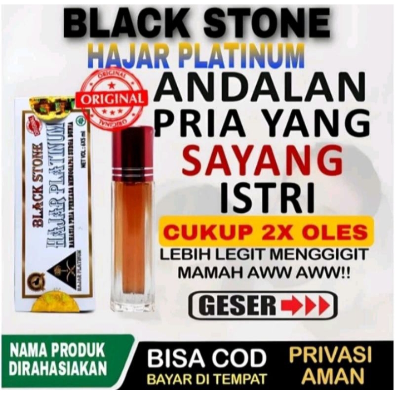 HAJAR BLACK STONE PLATINUM OBAT KUAT TAHAN LAMA ORI HAJAR PLATINUM ASLI AMPUH OBAT HERBAL KUAT LAKI LAKI OBAT PERKASA TAHAN LAMA MINYAK PEMBESAR DAN PANJANG MR P OBAT OLES KUAT HAJAR JAHANAM ORIGINAL PRIA PERMANEN