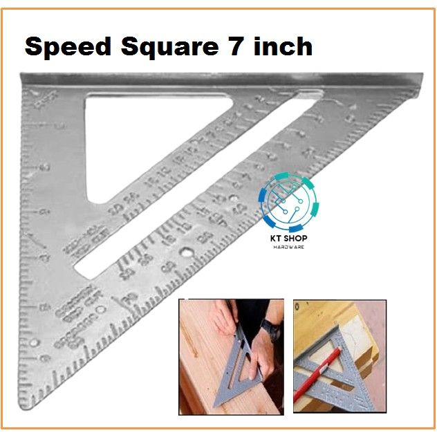 

Penggaris Siku Segitiga Aluminium 7 Inch Speed Square Premium Quality