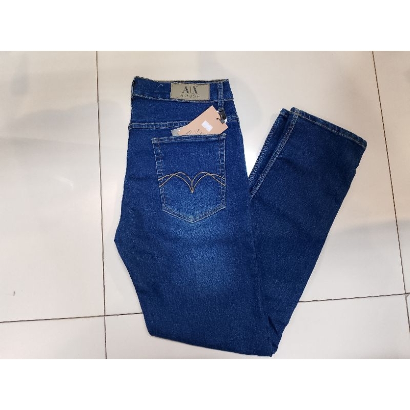 Celana panjang jeans AX house biru Dongker