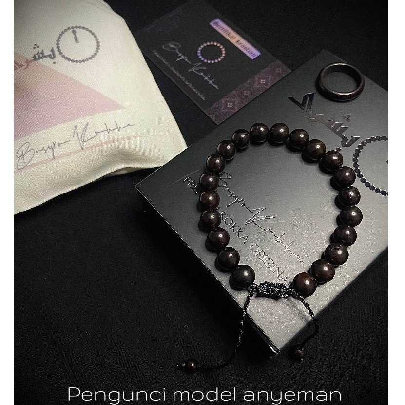 PREMIUM BLACK KOKKA Gelang Kokka Asli 100% motif bulat anyem