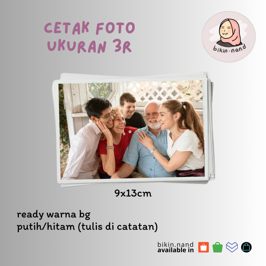 

CETAK FOTO 3R (9x13cm) - TANPA MINIMUM PEMESANAN - Murah PROSES KILAT Berkualitas