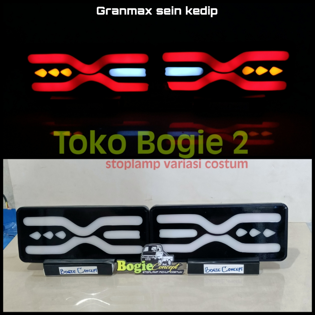 LAMPU REM LED VARIASI MOBIL GRANMAX PICKUP KEDIP