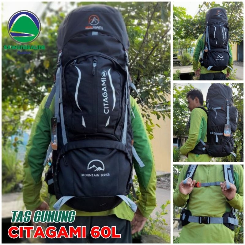 Carrier Tas Gunung Backpack Mountain HikingBag Series 60L Seven Summit