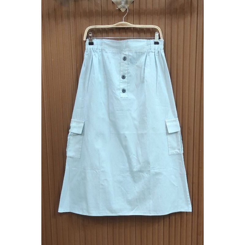 ROK WANITA KANVAS CARGO PREMIUM