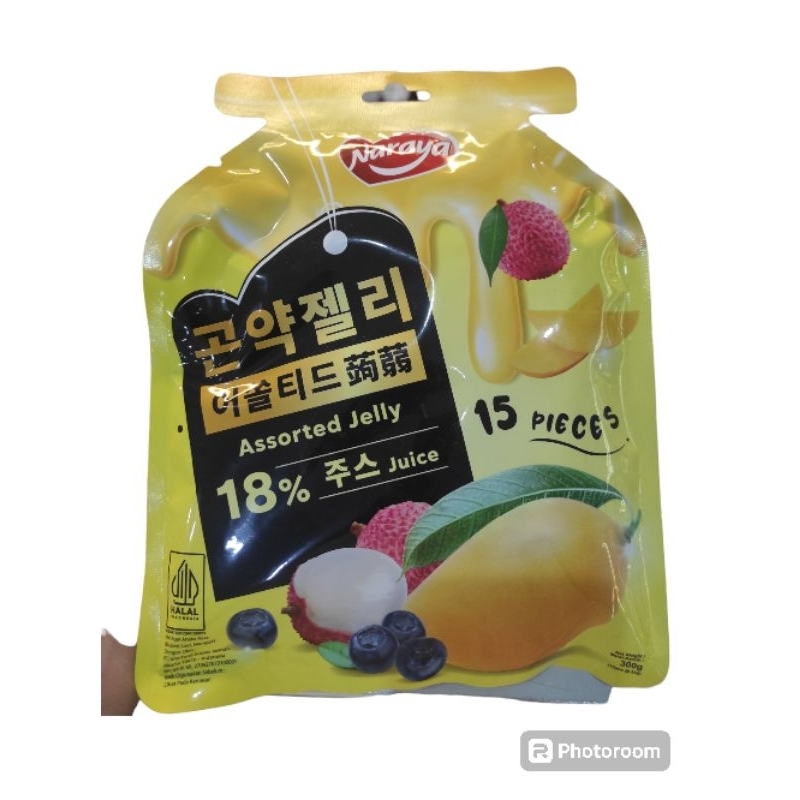 

NARAYA konnyaku jelly assorted fruit, lychee, mango, blueberry 300gr