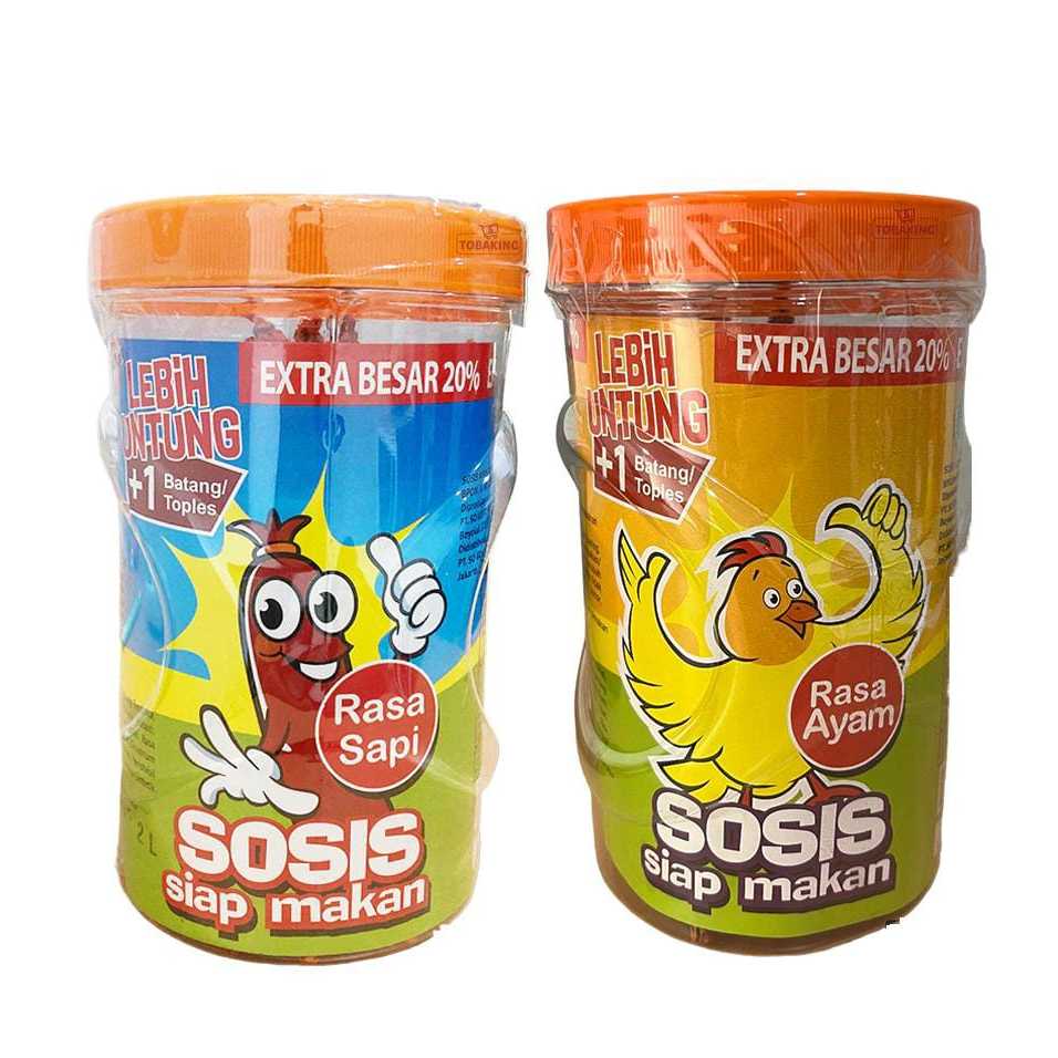

SOSIS SO NICE SIAP MAKAN RASA AYAM / SAPI 525gr / 1 toples isi 24