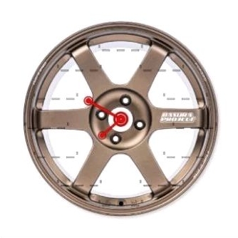 Jam Dinding Custom Rak Hotwheels Diameter 40cm