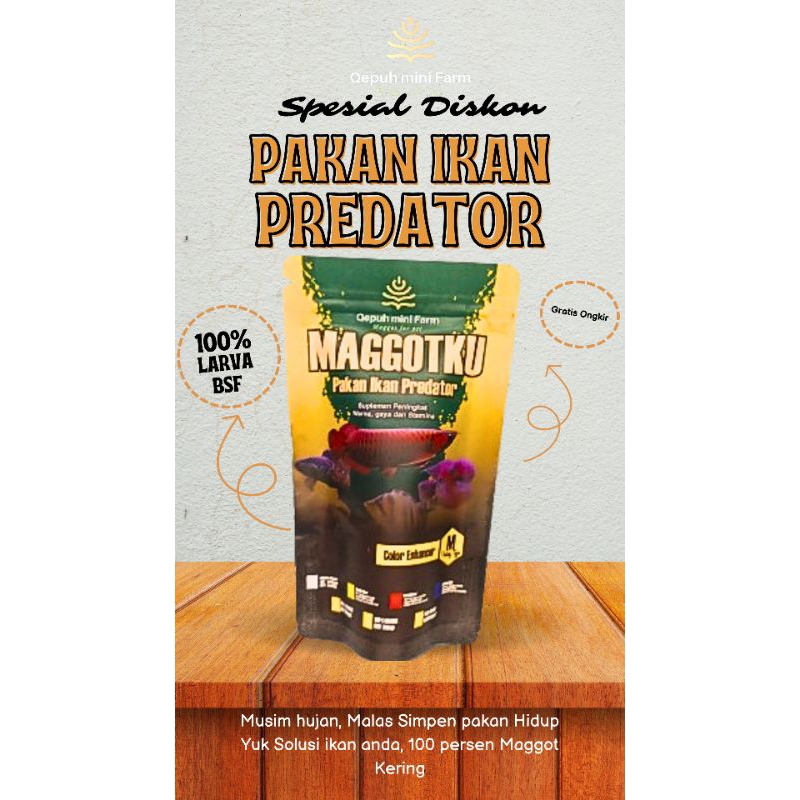 Pelet Pakan ikan PREDATOR Grade A  OSKAR CHANA TSN RTC RED TAIL CATFISH BELIDA PARROTFISH RED DEVIL 