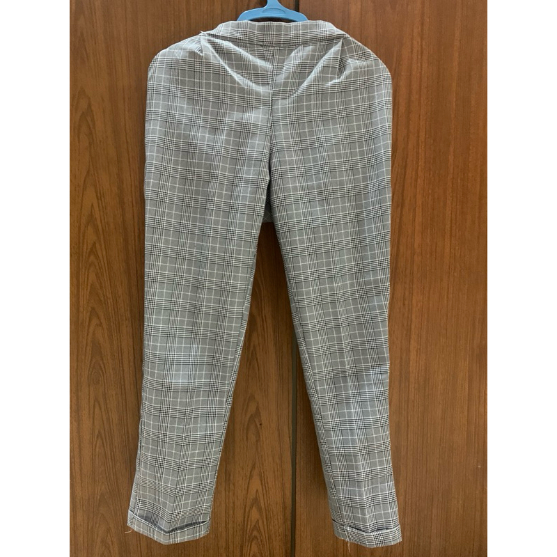 celana tartan zara