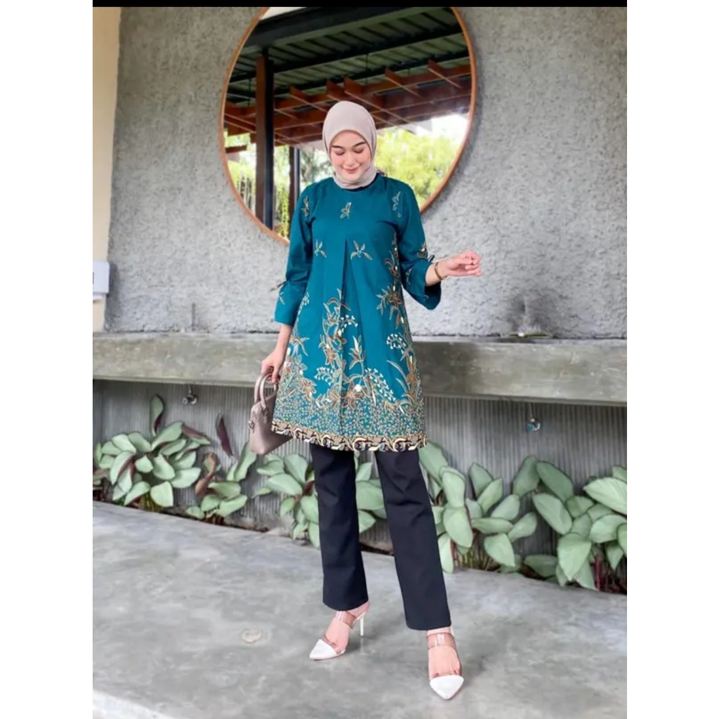 TUNIK BATIK JUMBO|ATASAN WANITA JUMBO RENATA