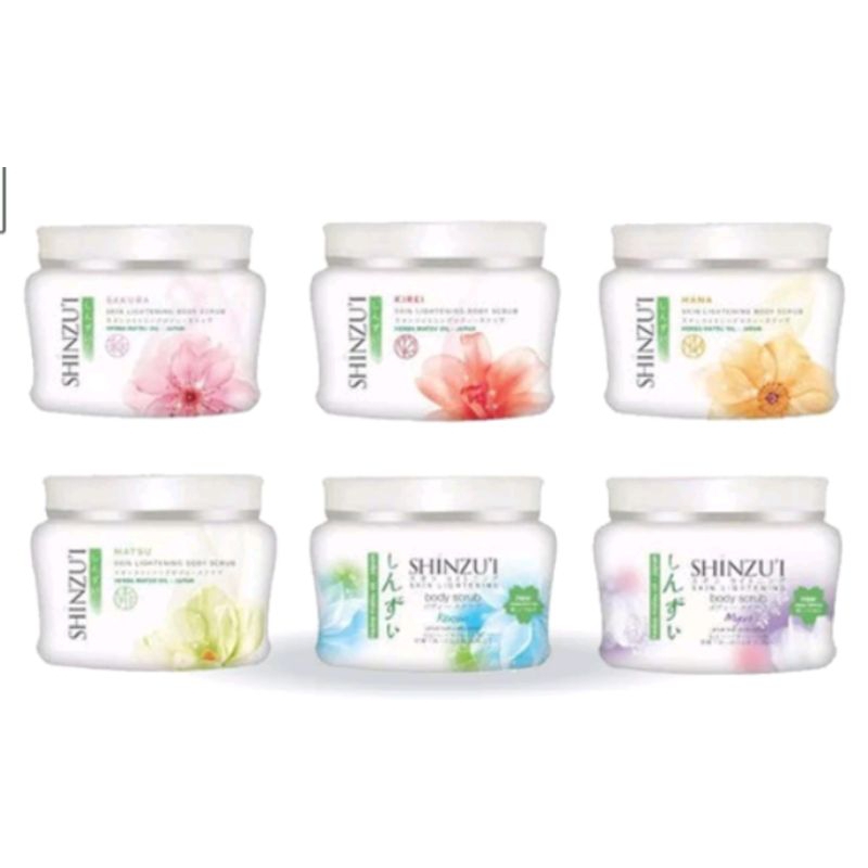 SHINZUI Skin Lightening Body Scrub 120 Gr (kecil) & 200 Gr (Besar) ||  Lulur Badan Shinzui ||  Lulur