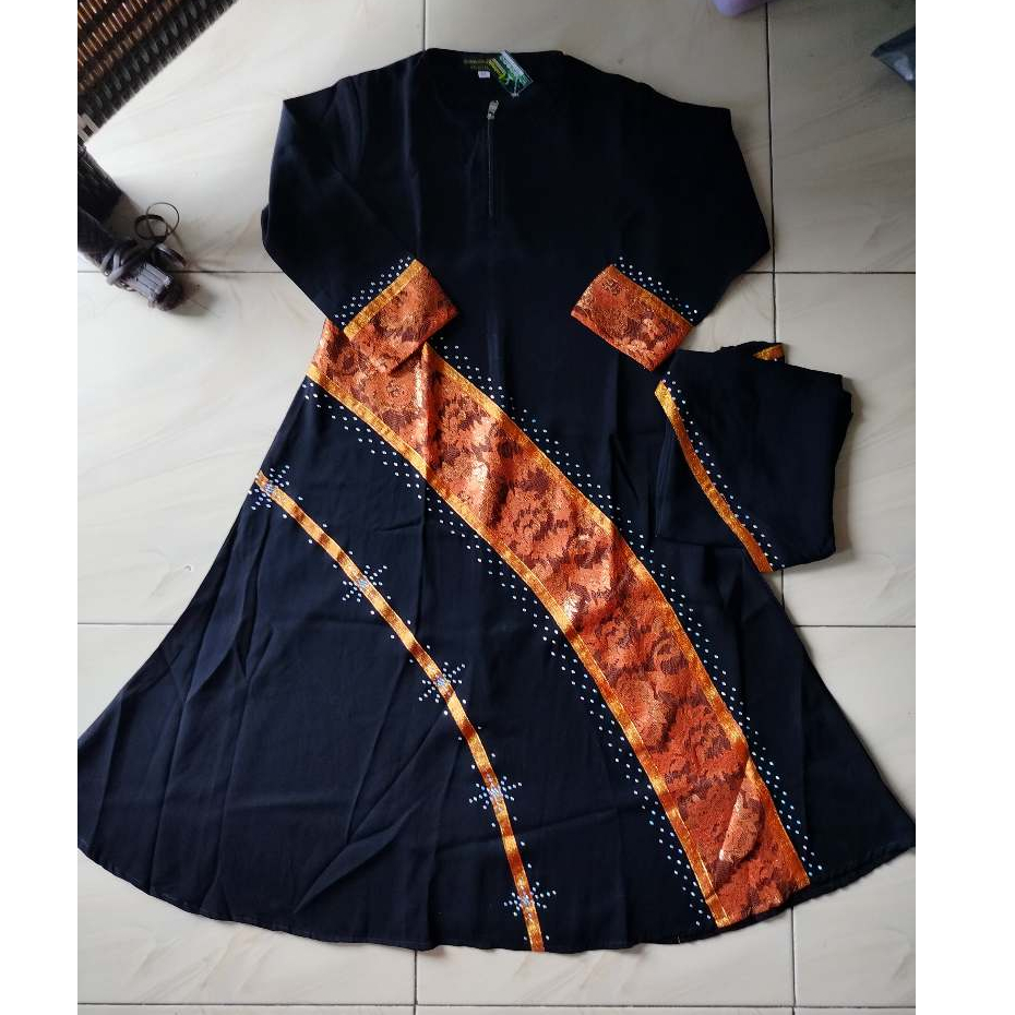 SALE -Abaya hitam anak-Gamis anak ,8 tahun free cadar karet