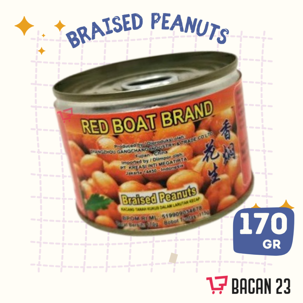 

Kacang Tanah Kukus Dalam Larutan Kecap (170 gr) / Red Boat Brand + Braised Peanuts ( Kacang kukus )