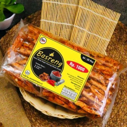 

Keripik Basreng Stik dan Coin Cikruh Original dan Pedas - 1 pack isi 25 pcs