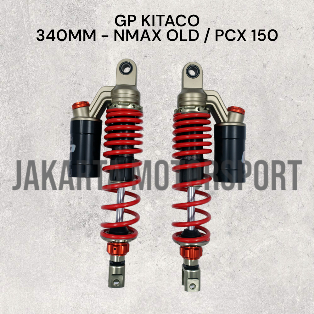 Shock Breaker GP Kitaco 222 Extreme 340mm NMAX Old / PCX 150 Lokal Click Fungsi Tabung Fungsi Isi Ni