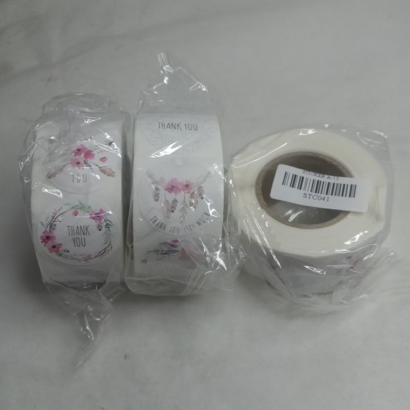 

[ 500 pcs ] stiker/ sticker Thank You kode STC041