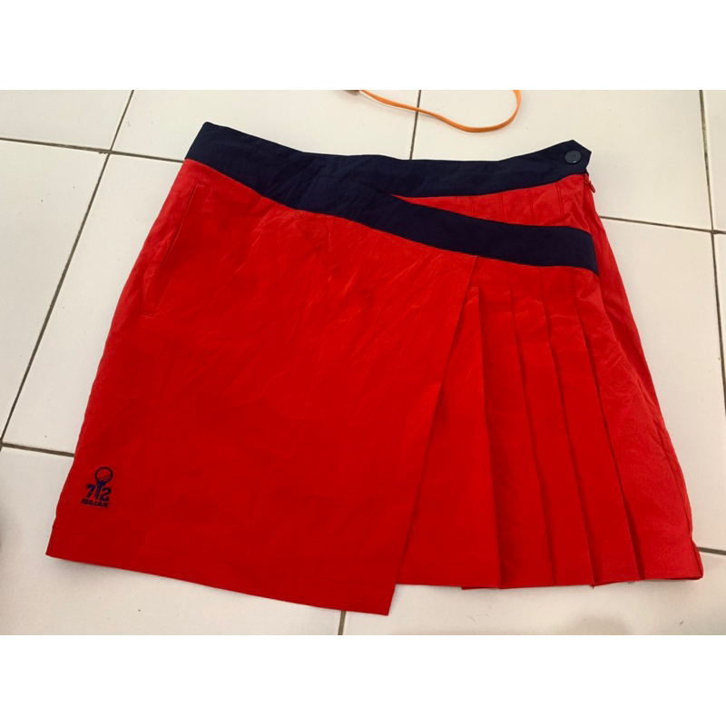 Rok celana olahraga Macaw/celana rok golf merah