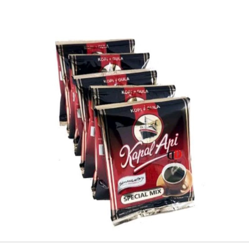 

Kopi Kapal Api Special Mix Kopi+GulaHarga untuk 1 renceng isi 10 Sachet