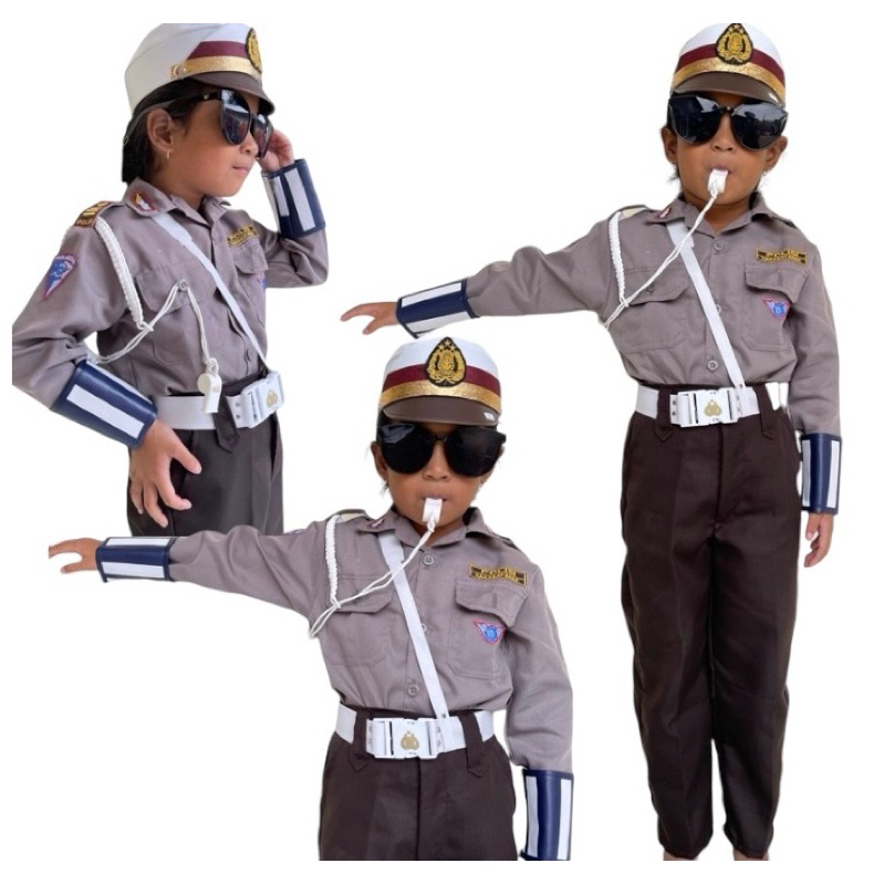 SERAGAM POLISI ANAK/BAJU POCIL/SERAGAM POCIL/BAJU PROFESI ANAK