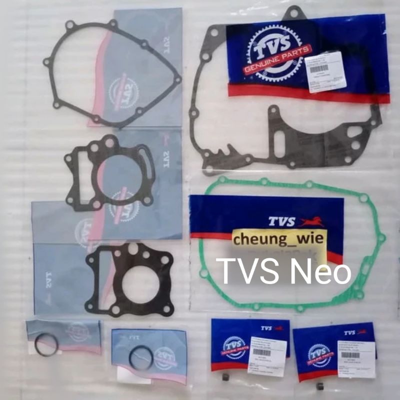 Paking Mesin Full set TVS NEO 110 bebek Original Suku Cadang TVS