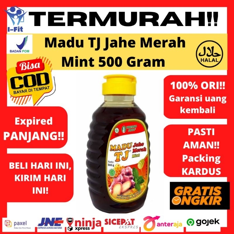 

Madu TJ Jahe Merah Mint 500 Gram Tresno Joyo Madu untuk daya Tahan Tubuh